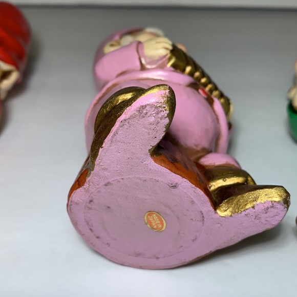 VTG Elves Playing Musical Instruments Holding Music Made In Japan Gnomes Holiday - Picture 5 of 14